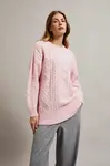 Marisse Women's Sweater Z-Sw-4517 L.Pink Mel