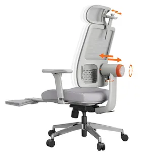 NEWTRAL MagicH-BPro Ergonomic Chair with Footrest Grey