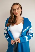 Cloak with subtitles purple-blue