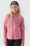 Dievčenský Fleece S Golierom Slim 4F Ružový 4FJWMM00TFL