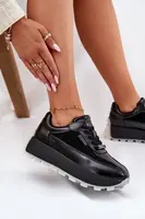 BIG STAR SHOES Dámske Kožené Tenisky Na Platforme Big Star