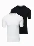 Ombre Set of men's t-shirts with round neckline