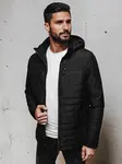 Pánska prešívaná prechodná bunda s kapucňou