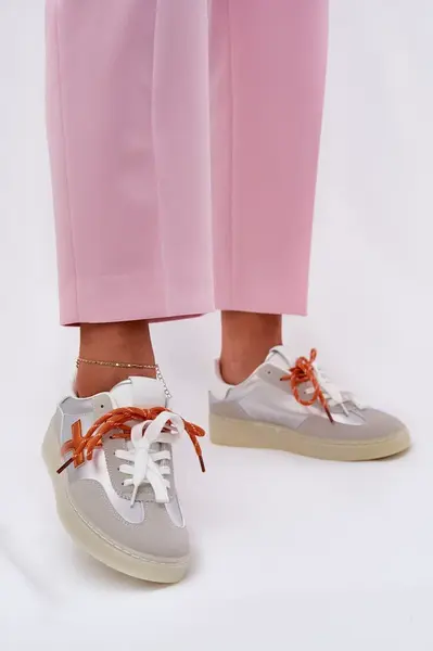 Boto Nízke Dámske Športové Topánky Strieborné Zelevelis