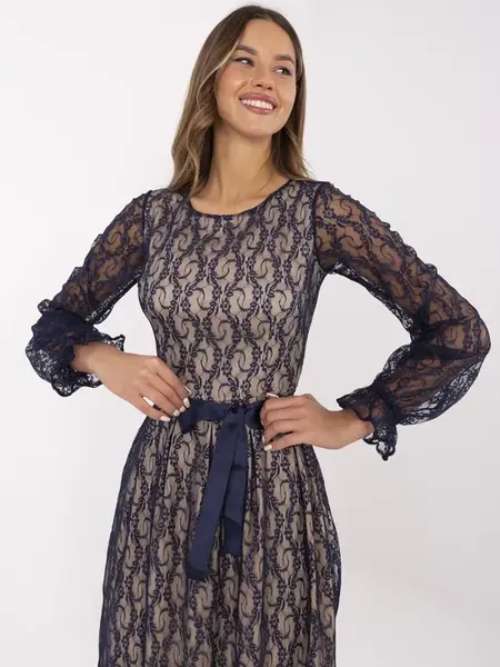 Dress-LK-SK-509941.70P-navy blue