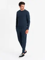 Ombre BASIC men's cotton sweatshirt set unbuttoned sweatshirt + joggers