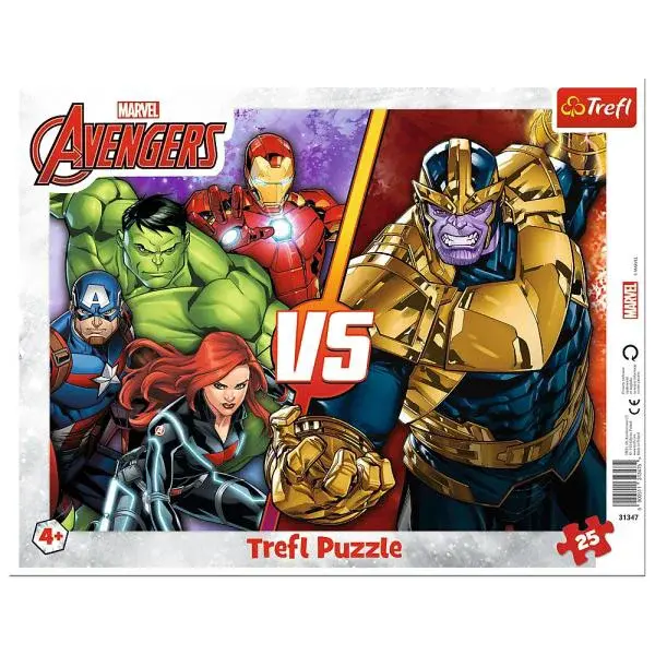 Trefl Puzzle Rámečkové 25 - Neporazitelný tým Avengerů / Disney Marvel The Avengers
