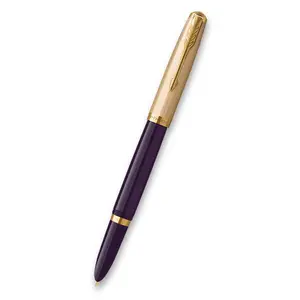 Parker 51 Deluxe Plum GT 18K hrot F