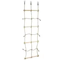 Šplhací síť s dřevěnými příčkami