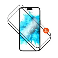 Tvrzené sklo FIXED Full-Cover s aplikátorem pro Apple iPhone Air, 2ks, černá
