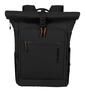 Rolovací ruksak Travelite Briize Backpack M Roll-Up Black