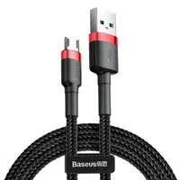 Baseus Cafule kábel USB / micro USB QC 3.0 1.5A 2m, čierny/červený