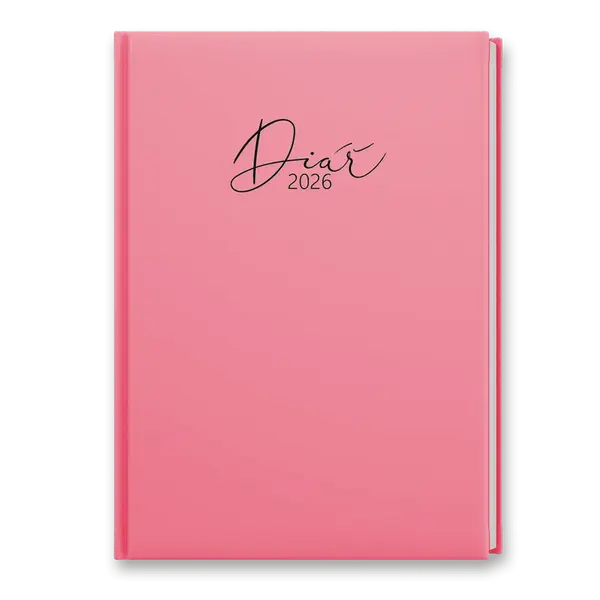 Týdenní diář Baloušek Pastel 2026 - A5, růžový
