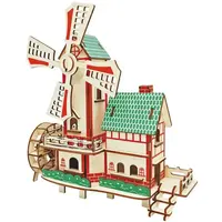 Woodcraft Dřevěné 3D puzzle Větrný mlýn