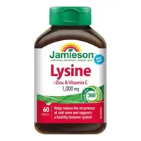 Jamieson Lysin 1000 mg se zinkem a vitamínem C 60tbl.