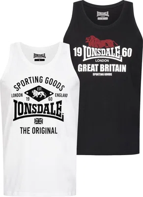 Pánská tílka Lonsdale 113976-Black/White