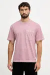 Bavlněné tričko United Colors of Benetton pánské, růžová barva, 3ZITU10AV