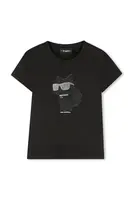 Dětské tričko Karl Lagerfeld černá barva, Z30945