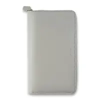 Osobní diář Filofax Saffiano Compact Zip A6 šedý
