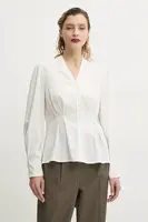 Košile Bruuns Bazaar dámská, bílá barva, regular, BBW4349