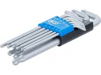 BGS Technic BGS 818 Zástrčné klíče T-profil T10 ÷ T50 s kulovou hlavou (Sada 9 dílů)