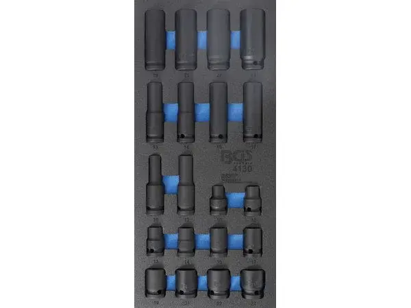 BGS Technic BGS 4130 Nástrčné hlavice 1/2" 10 ÷ 24 mm,tvrzené, Pro Torque. Sada 20 dílů