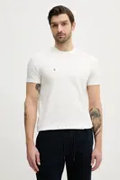 Bavlněné tričko Aeronautica Militare béžová barva, s aplikací, TS2392J677