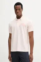 Bavlněné polo tričko Lacoste béžová barva, PH0285