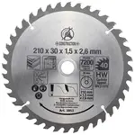 BGS Technic BGS 3953 Pilový kotouč ze slinutého karbidu průměr 210 x 30 x 2,6 mm 40 zubů