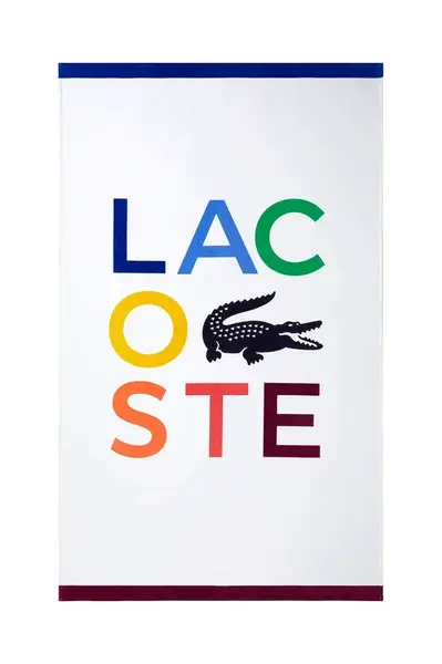 Bavlněný plážový ručník Lacoste LCROCOLO 100 x 170 cm více barev