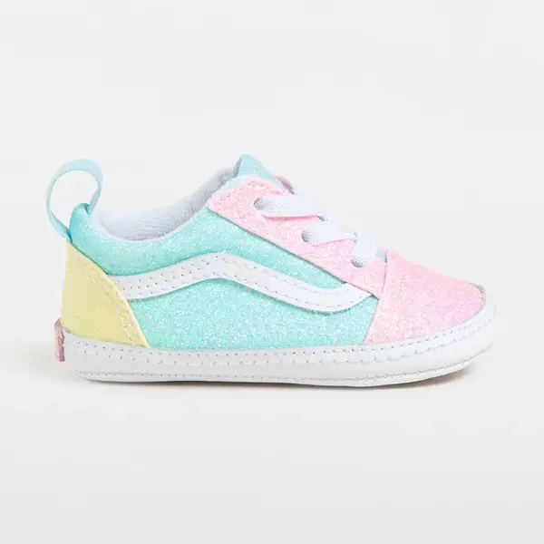 Dětské boty Vans Old Skool Crib tyrkysová barva, VN000CS5ZQP1