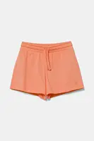 Dětské bavlněné šortky United Colors of Benetton oranžová barva, nastavitelný pas, 3BL0G901T