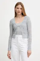 Kardigan Guess NELLIE dámský, šedá barva, W5GR15 Z3E22