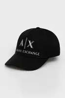 Bavlněná baseballová čepice Armani Exchange