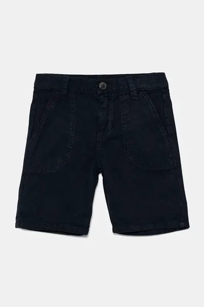 Dětské šortky s příměsí lnu Guess