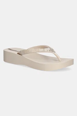 Žabky Ipanema MESH X PLAT dámské, béžová barva, na platformě, 83612-BB803