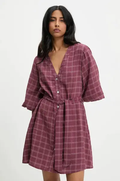 Šaty Answear.LAB vínová barva, mini