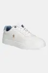 Kožené tenisky Tommy Hilfiger ESSENTIAL ELEVATED COURT SNEAKER dámské, bílá barva, FW0FW08680