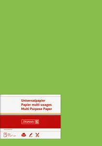 25 listů Universal papír A4 160g zelený