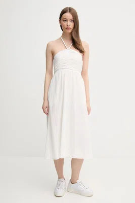 Šaty Pepe Jeans DOROTHA béžová barva, mini, PL953689