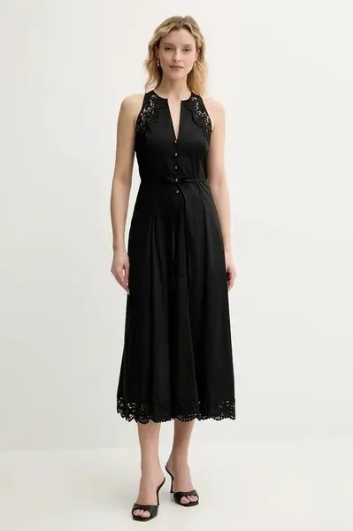 Šaty Twinset černá barva, maxi, 251TT2090