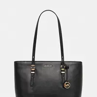 Kožená kabelka MICHAEL Michael Kors QUINN černá barva, 30T5GQNT2L