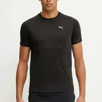 Tréninkové tričko Puma černá barva, s potiskem, 629673