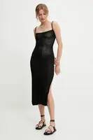 Šaty Answear.LAB černá barva, maxi, přiléhavé