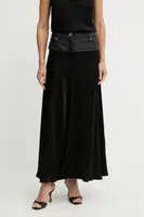 Sukně Pinko černá barva, maxi, áčková, 104916 A2BV