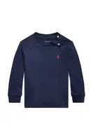 Dětské bavlněné tričko s dlouhým rukávem Polo Ralph Lauren tmavomodrá barva, 320843804002
