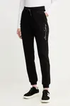 Tepláky Armani Exchange dámské, černá barva, s aplikací, XW000837 AF13397
