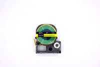 Epson SU7Y, 7mm, 12mm x 2, 5m, černý tisk / žlutý podklad, smršťovací kompatibilní páska