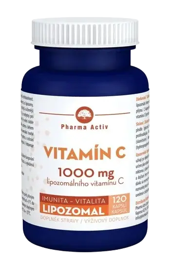 PHARMA ACTIV Lipozomal Vitamín C 1000 mg 120 kapsúl
