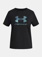 Dívčí tričko Under Armour UA G Rival Shimmer SS-BLK - Holky